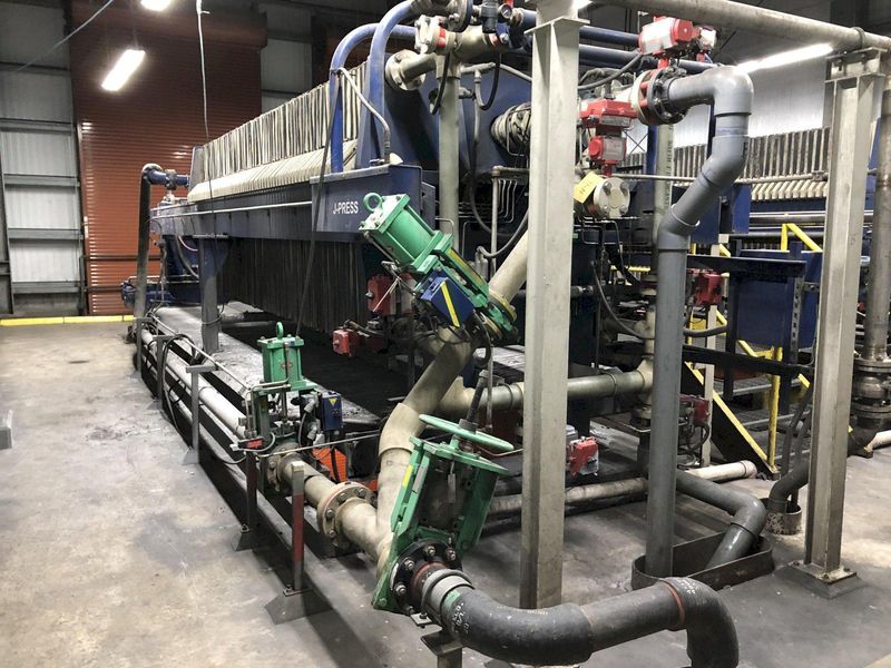 2008 Evoqua / Siemens 1500mm / 65 Plate Filter Press ||
 One Still Available