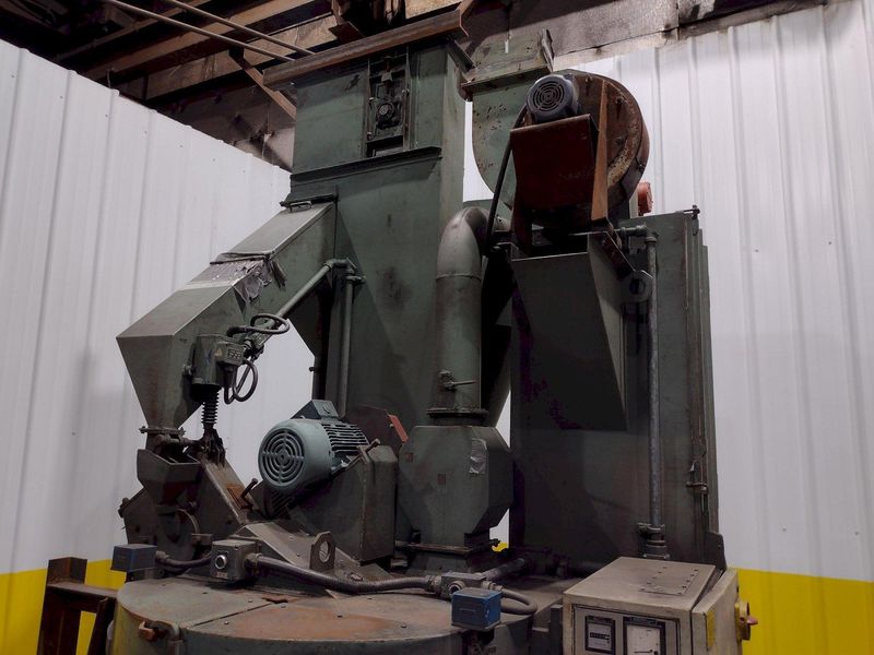 40" CM SANDBLASTING CM1000 ROTARY TABLE SHOT BLAST MACHINE: STOCK #17423