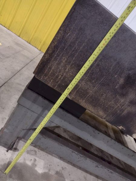 60" X 56" X 12" STARRETT GRANITE SURFACE PRECISION INSPECTION PLATE TABLE: STOCK #22444