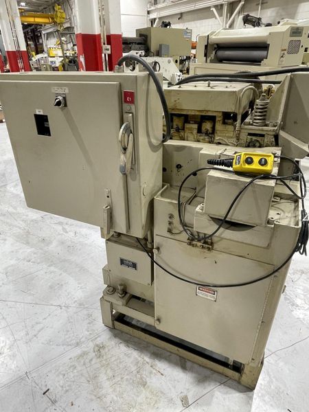 2,000 lbs. x 12" Wide Littell Coil Reel and Powered Straightener For Sale