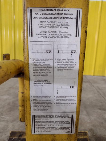 50 TON CJ-BEAM PORTABLE TRAILER LIFTING & STABILIZING JACK: STOCK #22578