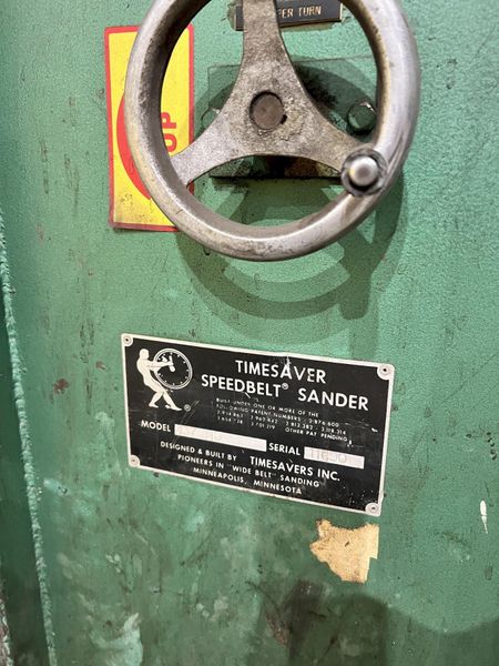 37" x 20 HP TIMESAVER MODEL #137-1HD BELT SANDER DRY GRINDER: STOCK #22164