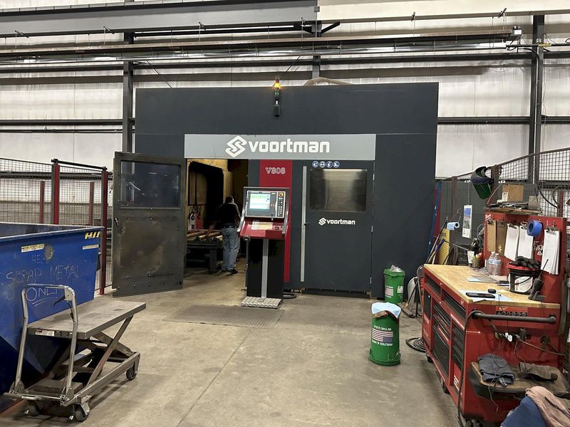41" X 18" VOORTMAN BEAM LINE, VB1050 SAW,  V630DRILL & V808 PLASMA COPER ROBOT, NEW 2016: STOCK