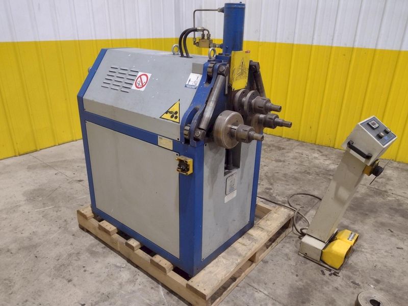2" x 2" x 3/8" TAURING MODEL #SAF DS60 HYDRAULIC ANGLE ROLL BENDER, NEW 2003: STOCK #22814