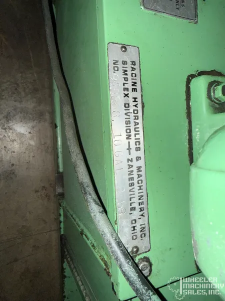 1" HYDRAULIC TUBE PIPE BENDER RACINE SIMPLEX HYDRAULICS #8202 #2