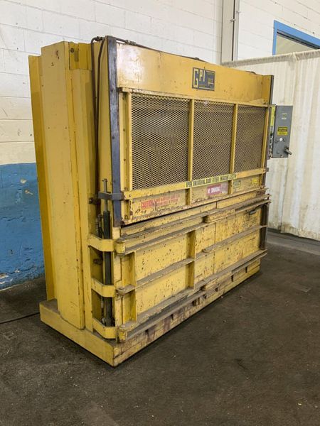 72" X 32" HARMONY LOW PROFILE VERTICAL CARDBOARD BALER: STOCK #76689