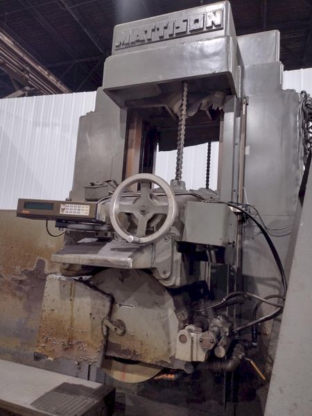 18" X 120" MATTISON HYDRAULIC SURFACE GRINDER: STOCK #20590