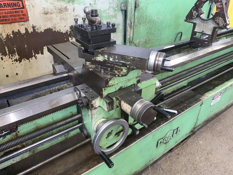 25" X 120" DOALL ROMI MODEL 25H GAP BED ENGINE LATHE W/ 4" HOLE: STOCK #12892