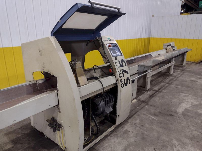 6" HIGH X 14" WIDE WEINIG DIMTER  OPTICUT MODEL #S75 CROSS-CUT AUTOMATIC WOOD SAW, NEW 2003: STO