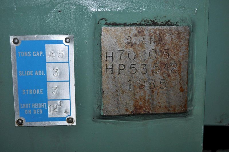 45 TON BLISS OBI PRESS