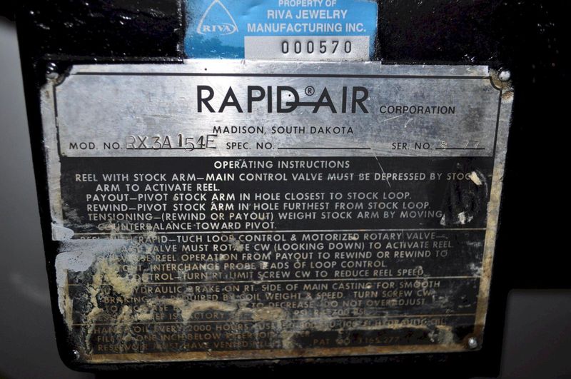 150 LB X 7" RAPID AIR UNCOILER