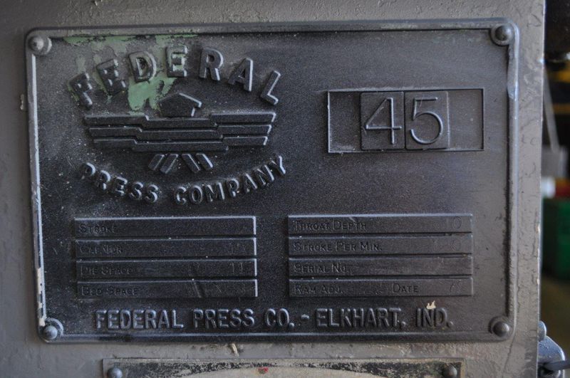45 TON FEDERAL OBI PRESS