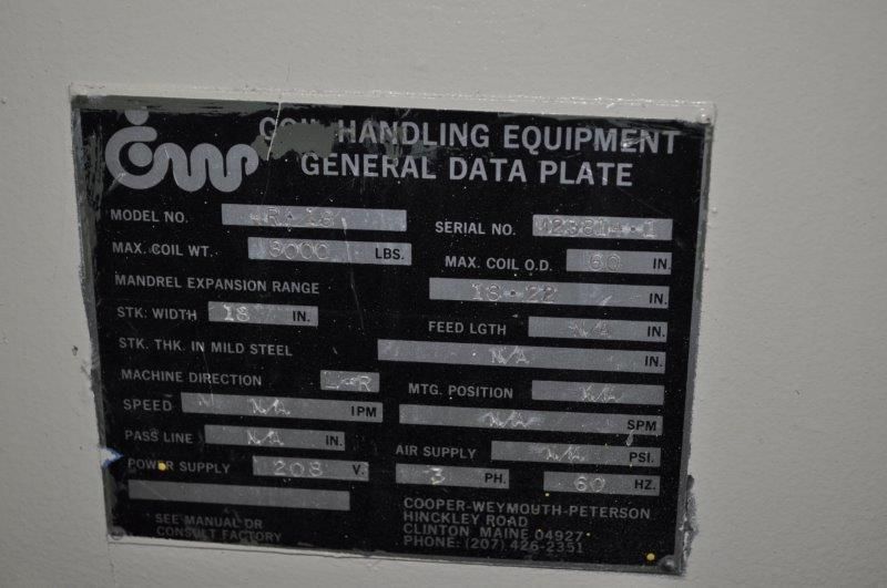 8000 LB x 15" x .093" Cooper Weymouth Peterson / Rowe Servo Feedline