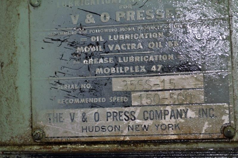 35 TON V & O SSDC PRESS
