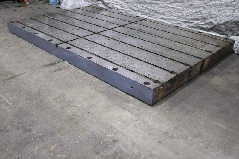 139' X 84' X 8' T-SLOTTED BOLSTER PLATE: STOCK #72892