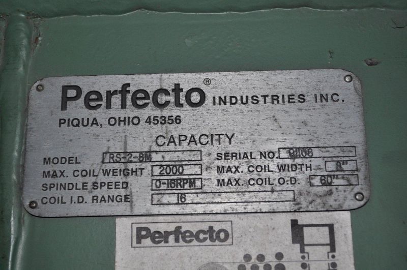 2000 LB  X 16" PERFECTO MOTORIZED UNCOILER