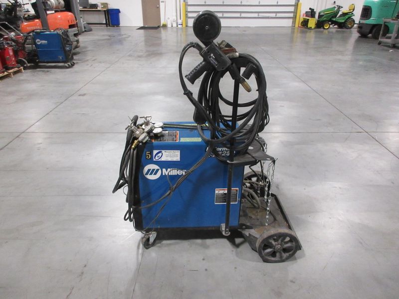 Millermatic 252 MIG Wire Feed Welder with Rolling Base and Accessories, 200/230V Single Phase- Auction Item