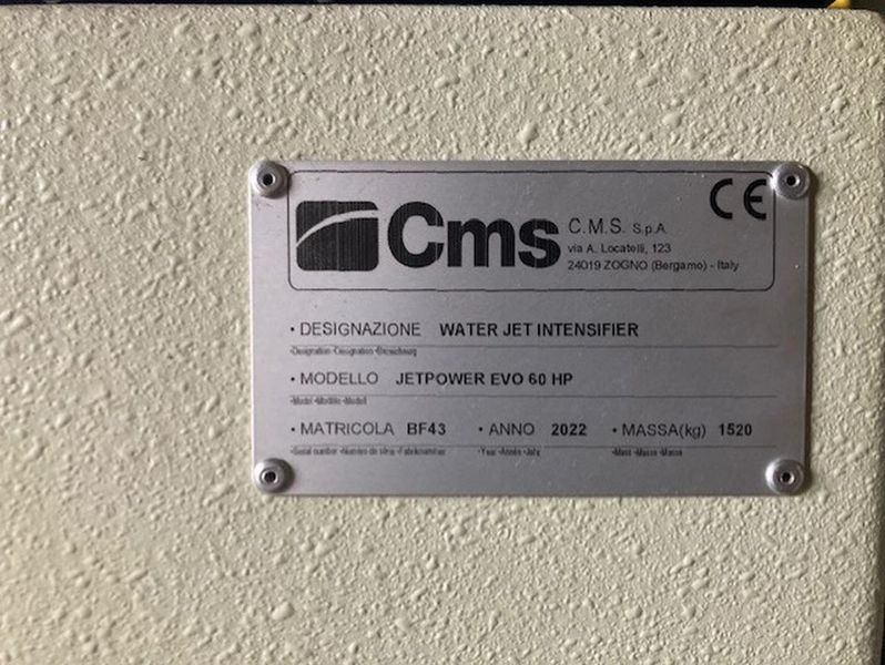 CMS Tecnocut Milestone S 5′ x 10′ 5 Axis CNC Waterjet (2022)