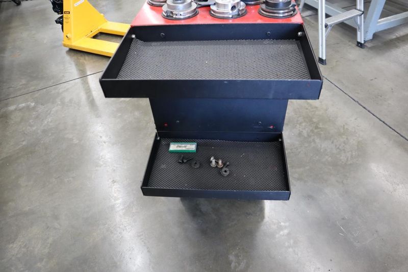 Huot 50 Taper Tool Cart with CT50 Tool Holders, Haas Retention Knobs, Step Clamps- Auction Item
