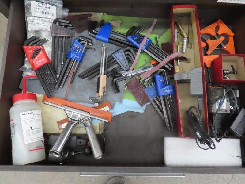 Kennedy 7 Drawer Tool Cabinet w Side Wing AND Contents- Auction Item