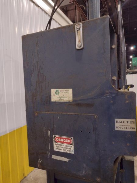 60" X 30" JV MANUFACTURING MODEL #VB60-B HYDRAULIC DOWNSTROKE VERTICAL CARDBOARD BALER: STOCK #2