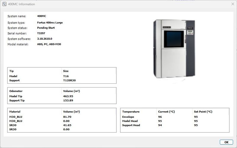 Stratasys Fortus 400MC Large 3D Printer