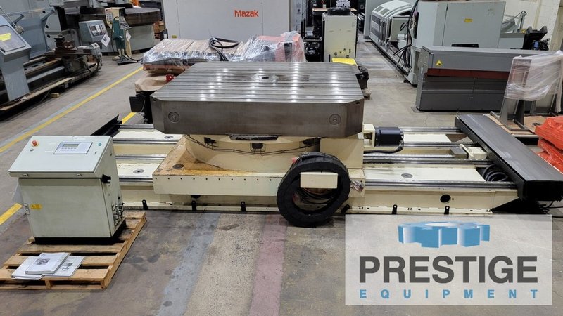Rusach 96" x 96" Infeeding CNC Rotary Table w/96" Infeed, 1 Degree Indexing, Multi Axis Control, 2013, #43138