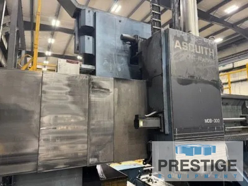Asquith, Gantry, X-395", Y-157", Z-47", 160" BC, Floor Plates, Angle Head, Dynapath CNC, #43915