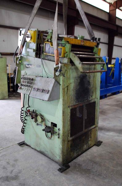 7,000 Lb. PERFECTO Single Uncoiler w/Coil Car & Flattener