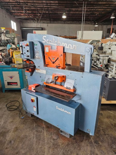6" x 6" x 3/8", SCOTCHMAN, #6509, 65 tons, 24" shear, stroke control, 2016