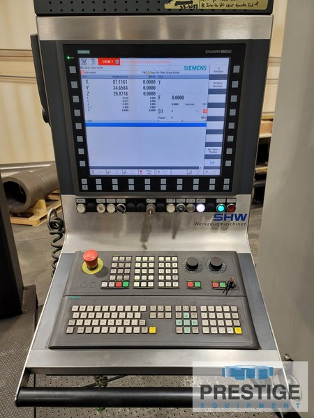 SHW UniSpeed/6, X-118", Y-51", Z-51", C-Axis, A-Axis,  63" dia. B-Axis, 118" x 63" Table, Siemens 840D/SL, 2014 #43462