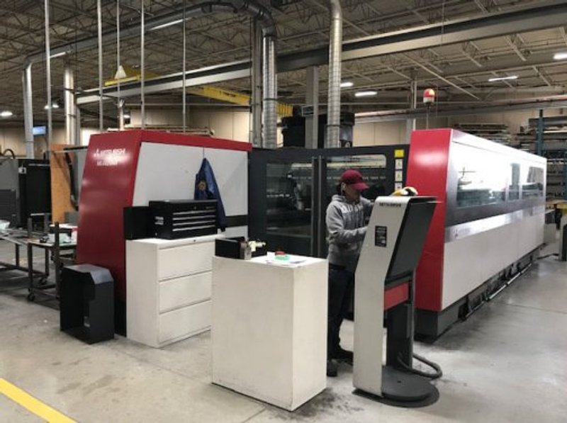 4500 WATT MITSUBISHI ML-4020NX-45CF-R CO2 LASER,MFG:2013 7617 DISCHARGE HRS