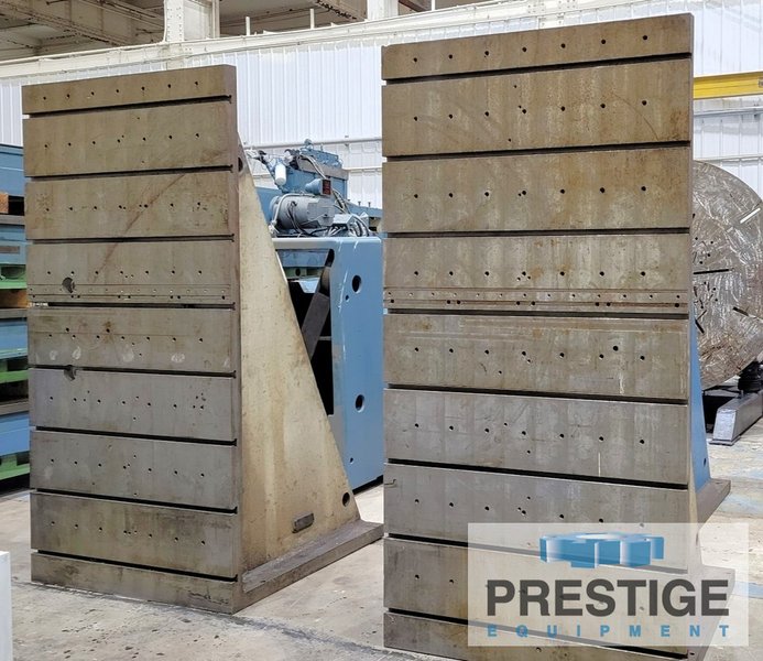 96" x 48.25" x 42.75" T-Slotted Fabricated Angle Plates, #43742