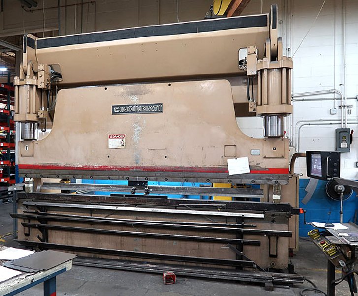 Cincinnati CBII350 Ton x 12' - 14' Overall, 3 Axis, CNC Press Brake w/2015 PC Based Cntrl Upgrade, 1997- 3187