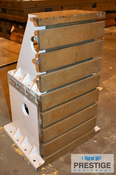 20.5" x 40" x 21" Devlieg Stackable Angle Plate, 8 T-Slots, 5" Centers, .75" x 1.5" x 1.25" T-Slot Dimensions, #31976