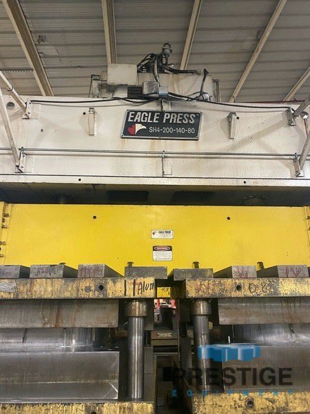 200 Ton Eagle SH4-200-140-80, 140" x 80" bed, 12" stroke, 24" shut height, 2004 #30689