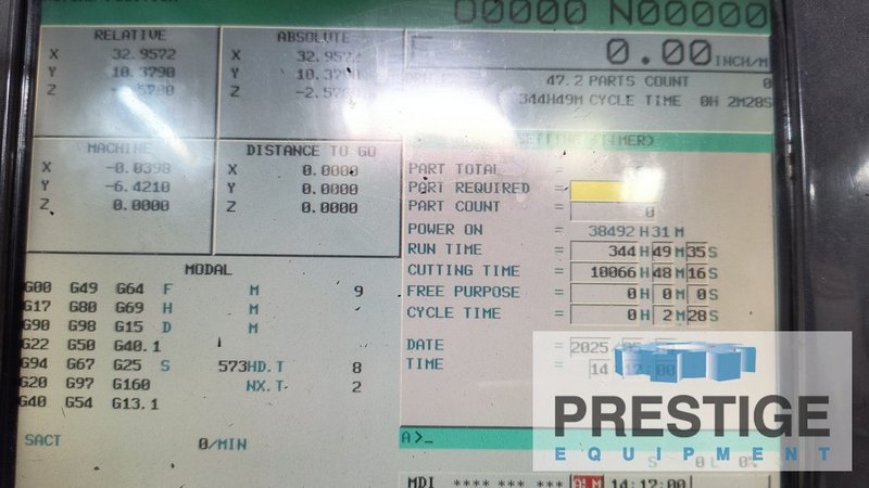 Doosan VFC850LII , Fanuc i Series CNC, X-118" , Y-33", Z-31", 40 ATC, 12K RPM, CAT 40,  Chip Conv, 2015 #43218