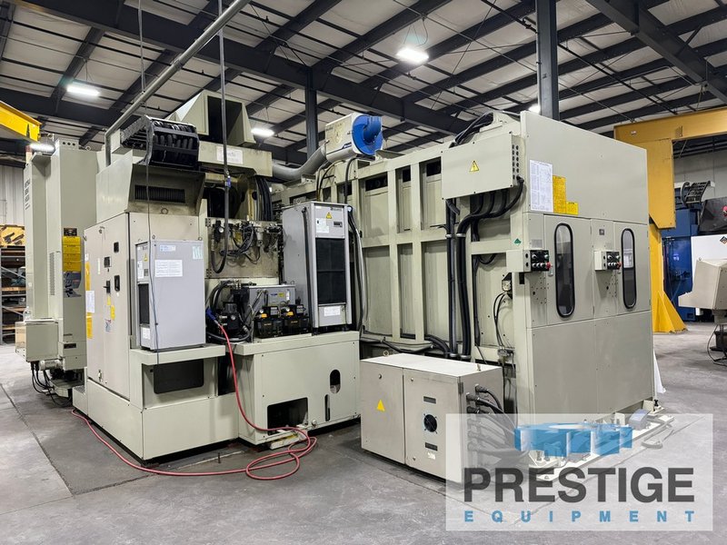Mitsui Seiki HU80A 5-Axis, X-43", Y-37", Z-35", (2) 32" x 32" Pallets, B-Axis Contouring, 240-ATC, Fanuc 150-M, #43292