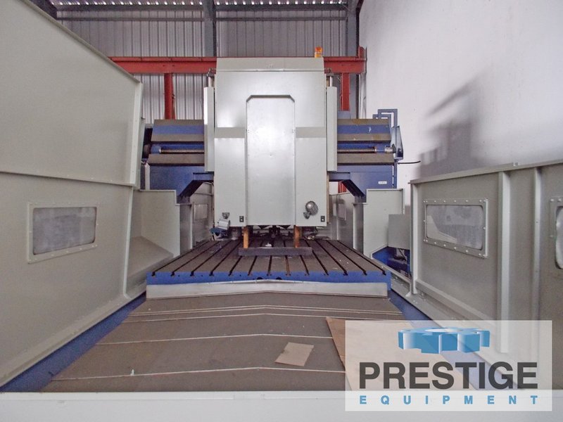 Mighty Viper B-4000AGDW CNC Bridge Mill, X-160", Y-102", 165" x 100" Tbl, 40 ATC, Mitsubishi M535 CNC, #32534