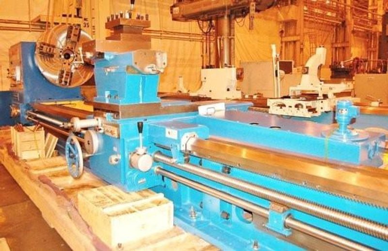 71" x 118" Tru-Turn,,55" Over C/S, 315 RPM, Steady Rests,  Inch/Metric Threading, 40 HP, BRAND NEW, #25029