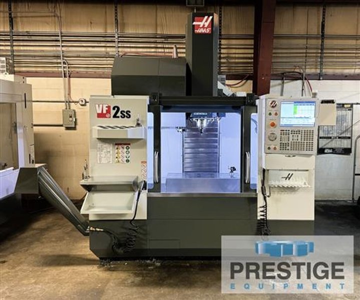 Haas VF-2SS, 30 Station Side Mount ATC, Renishaw Probe, Pre-Wired 4th Axis, Low Hours, Like New, 2018, #43584