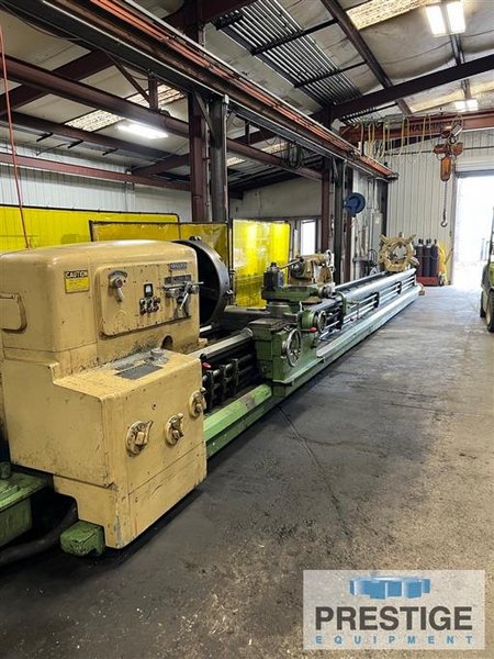 Monarch 3220,  36" Swing,  360" Centers, Taper Attachment, Threading, 28" 4-Jaw Chuck, 40 HP, (2) Steady Rests, #43328