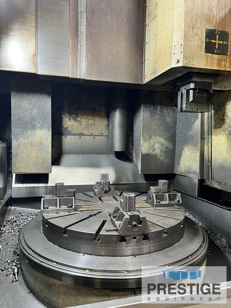 You Ji 1000 ATC VTL 40" CNC, 4-Jaw Chuck, 54" Swing, 43" Turning Diameter, 60 HP, Fanuc 0i CNC, 2009, #43100