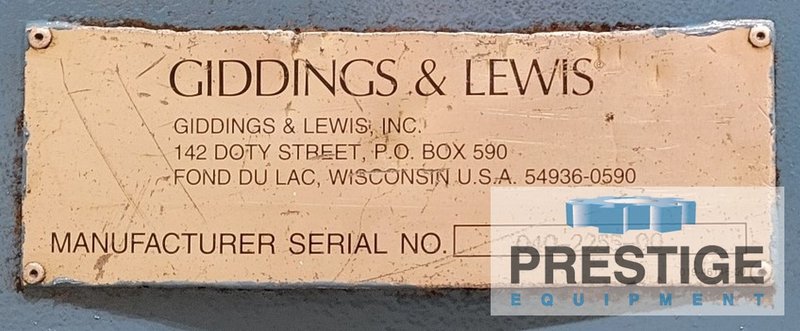 Giddings & Lewis 360P 72" x 72" CNC B-Axis Rotary Table, 44,000 lbs Capacity, #43939