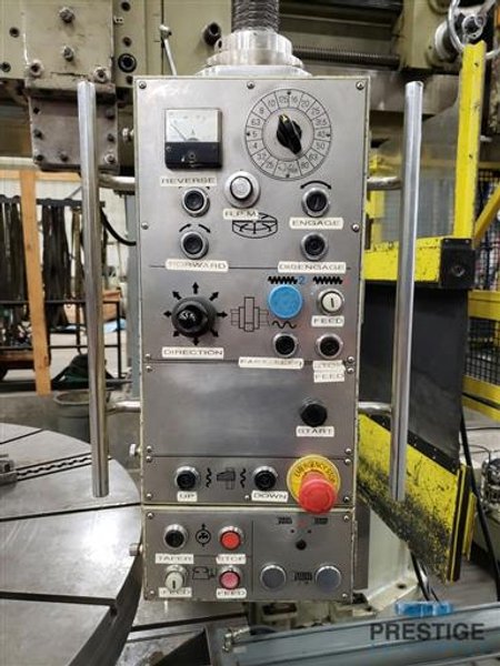 118"/216" Toshiba TSS 30/55A, Ram, Sliding Table, 216" Swing, 109" U/R, 80 RPM, DRO, 85 HP (VSD), #31310