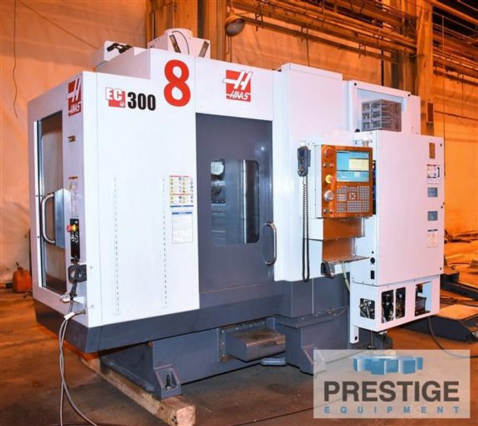 HAAS EC-300, (2) 11.8" Pallets, Full 4th Axis, X-20", Y-18", Z-14", 12000 RPM, 24-ATC, 300 PSI Coolant, 2013 #32369
