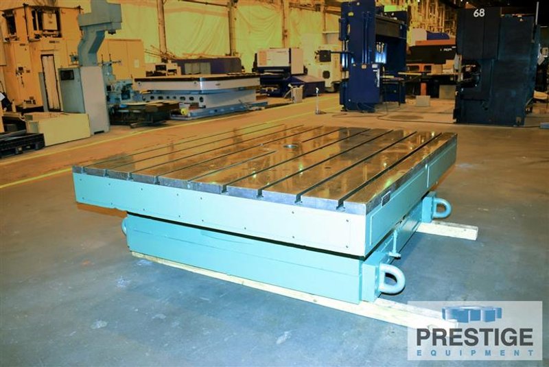 84" x 96" Giddings & Lewis Model 360C CNC Contouring B-Axis Rotary Table, 50 Ton Weight Capacity, 1992, #31396