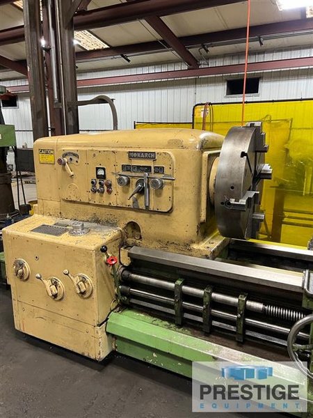 Monarch 3220,  36" Swing,  360" Centers, Taper Attachment, Threading, 28" 4-Jaw Chuck, 40 HP, (2) Steady Rests, #43328