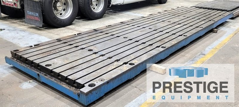 72" x 252" x 7" T-Slotted Floor Plate, Cast Iron Construction, #43738