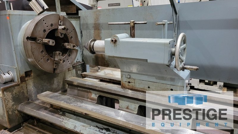 Binns & Berry Data 90-850, 33.46" x 118" ,14.5" Spindle Hole, Fagor CNC, 28" Front & Rear Chucks, Tailstock, #43196